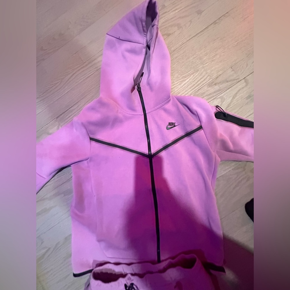 Purple Nike Tech Fleece Full Set Gem